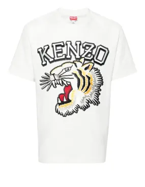 Camiseta Kenzo Tiger Varsity Blanca Hombre