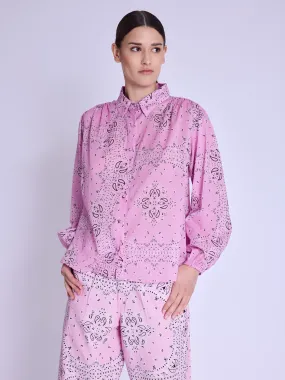 CANILA | Chemise rose oversize imprimé