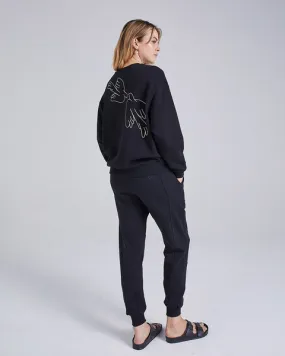 Cape Cove Love Doves Embroidered Sweatshirt - Trouva