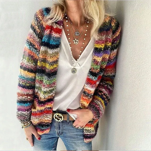 Cardigan multicolore