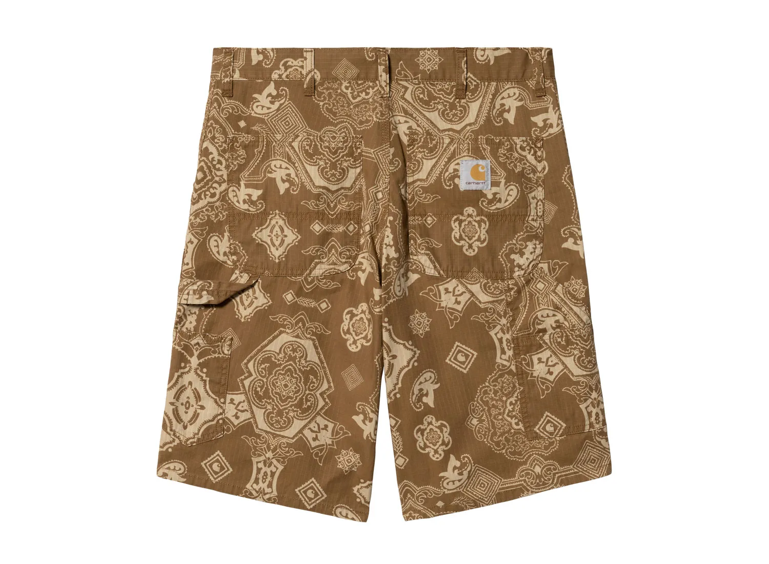 Carhartt WIP Single Knee Short Print Hamilton Brown