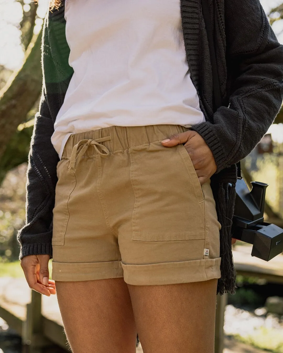 Carriso Short en Coton Bio - Biscuit