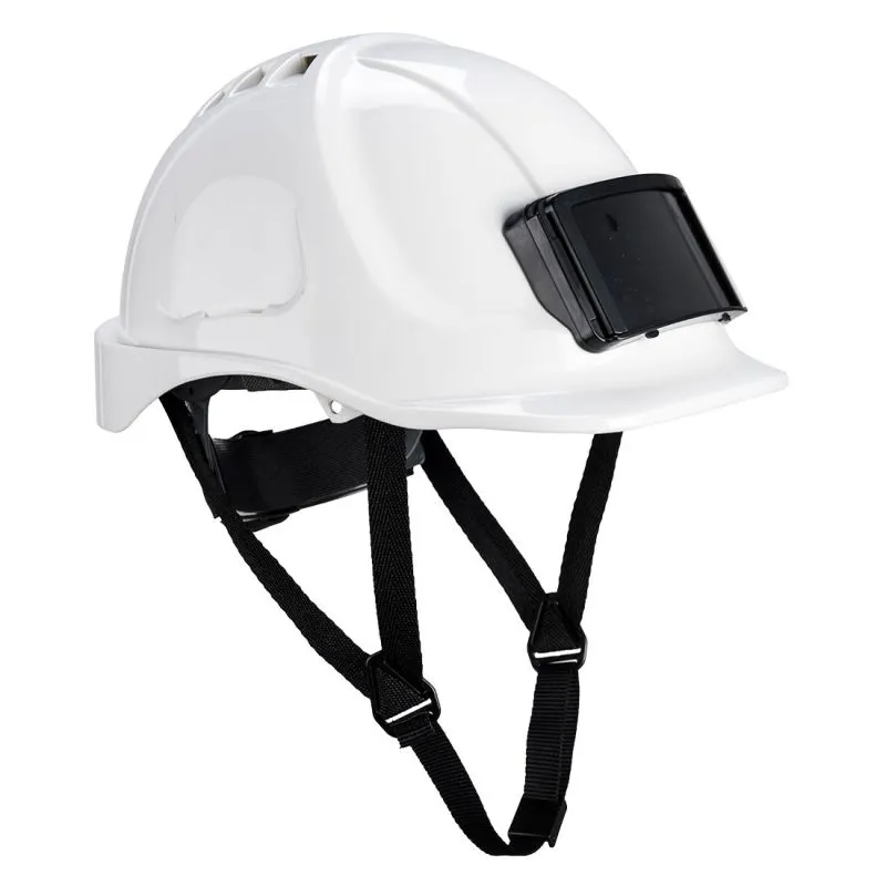 Casque endurance PB55 avec porte-badge blanc - Portwest