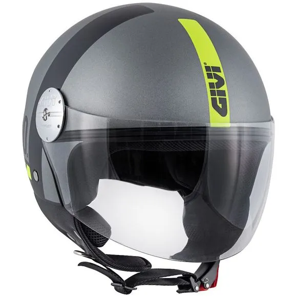 CASQUE JET GIVI CONCEPT TITANIUM JAUNE