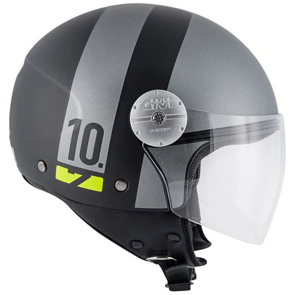 CASQUE JET GIVI CONCEPT TITANIUM JAUNE