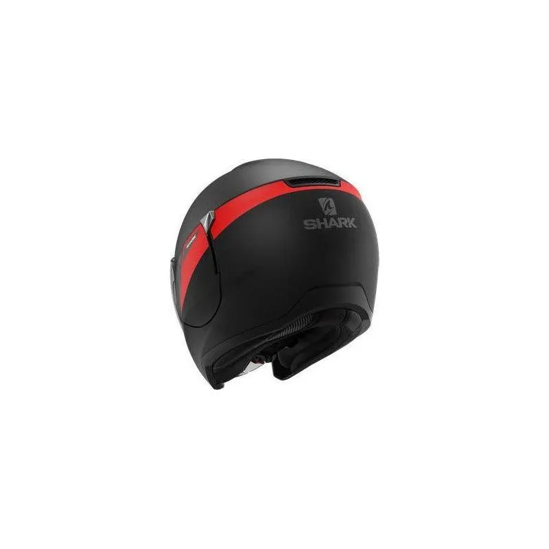 CASQUE SHARK CITY CRUISER KARONN NOIR MAT ANTHRACITE ROUGE