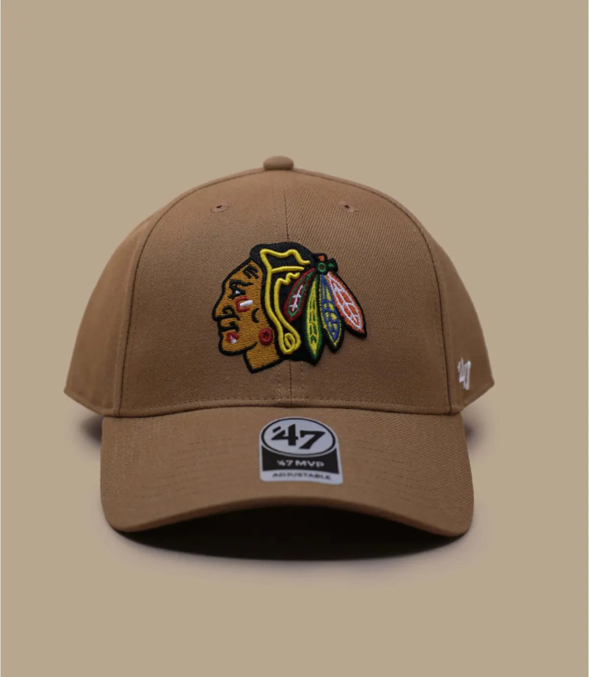 Casquette beige Blackhawks - MVP Snapback Blackhawks camel 47 Brand : Headict