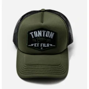 Casquette "Trucker" Kaki Noir - Tonton & Fils