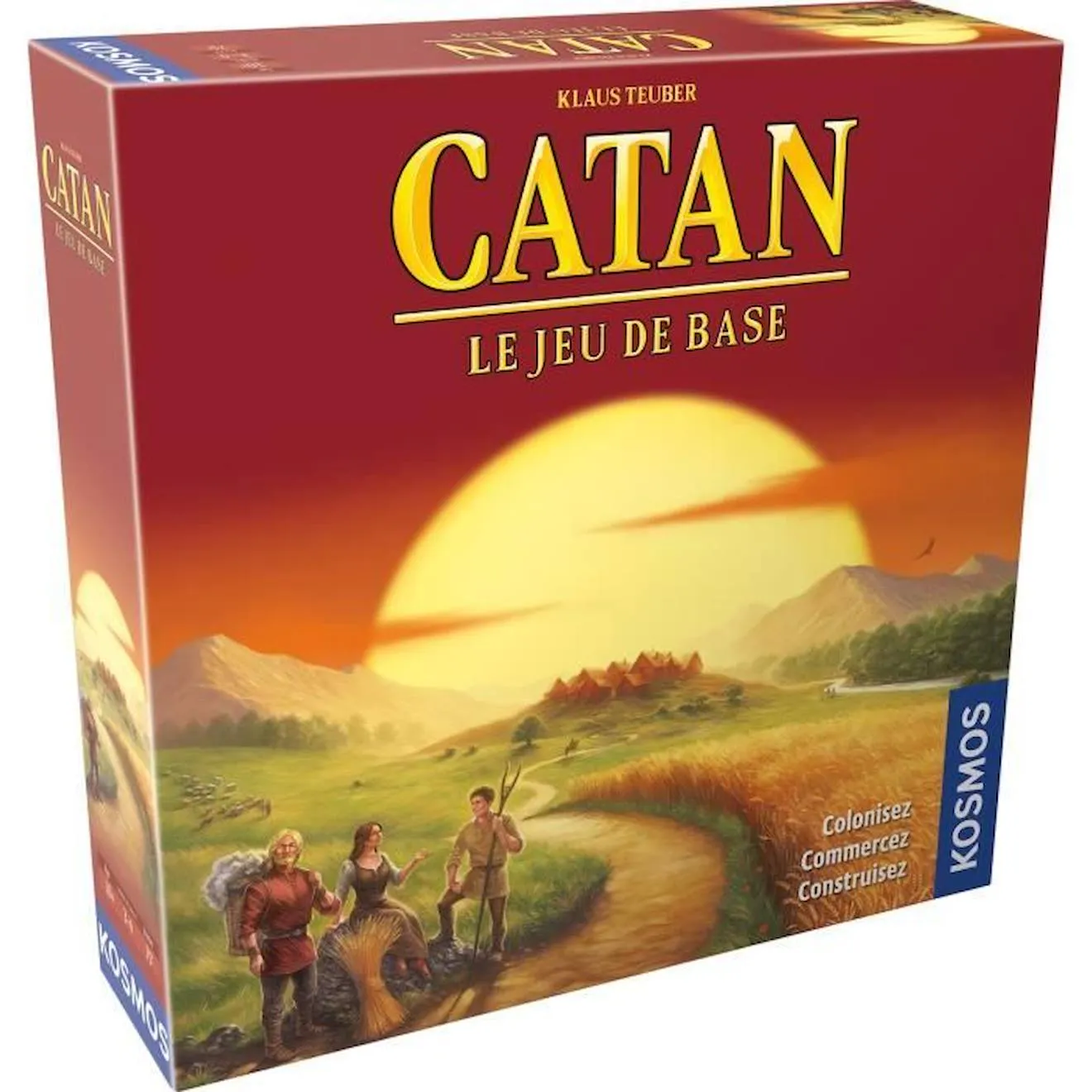 Catan Jeu de base - Asmodee - Jeu de société rouge - Asmodee