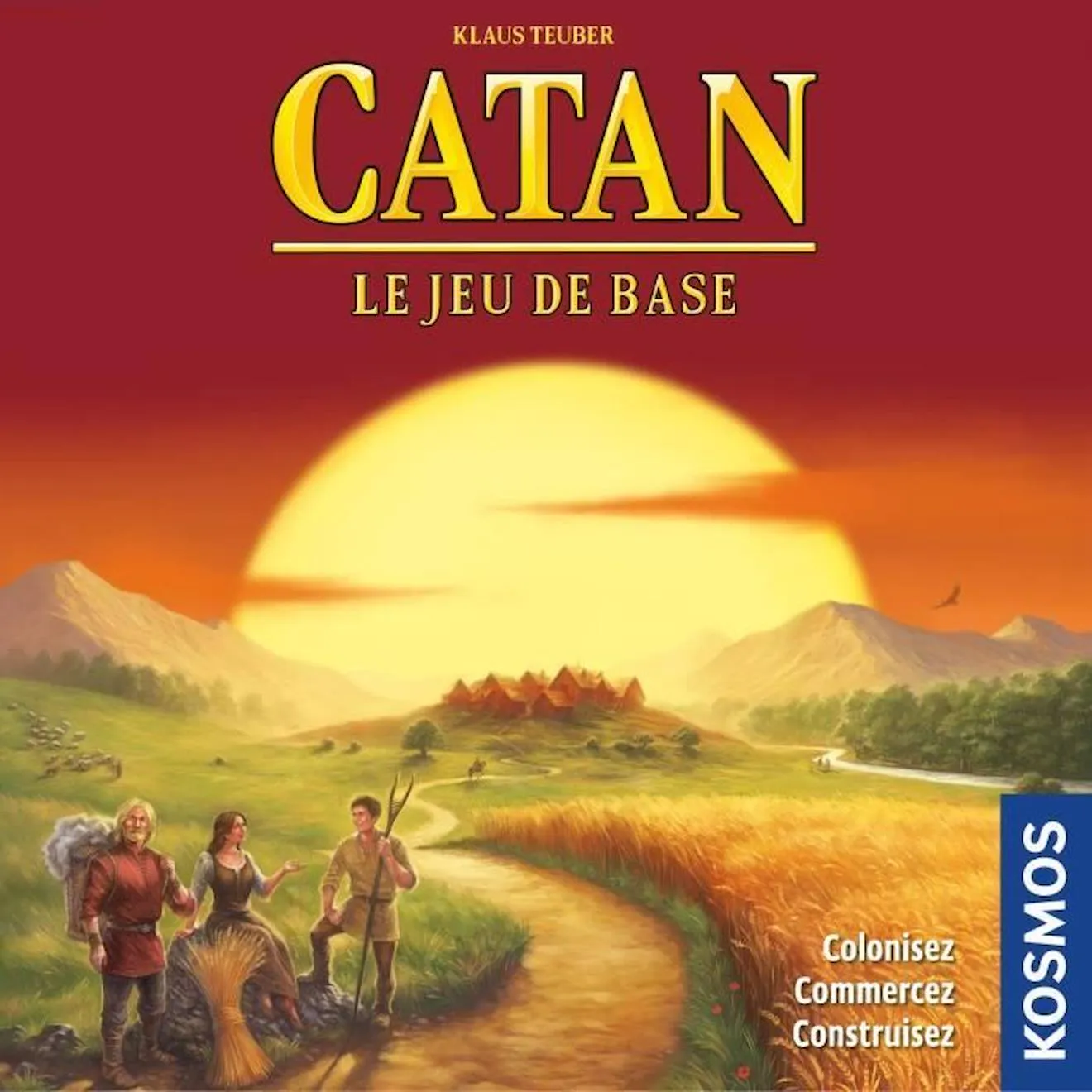 Catan Jeu de base - Asmodee - Jeu de société rouge - Asmodee