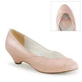 Chaussure année 50 rose petit talon vintage 