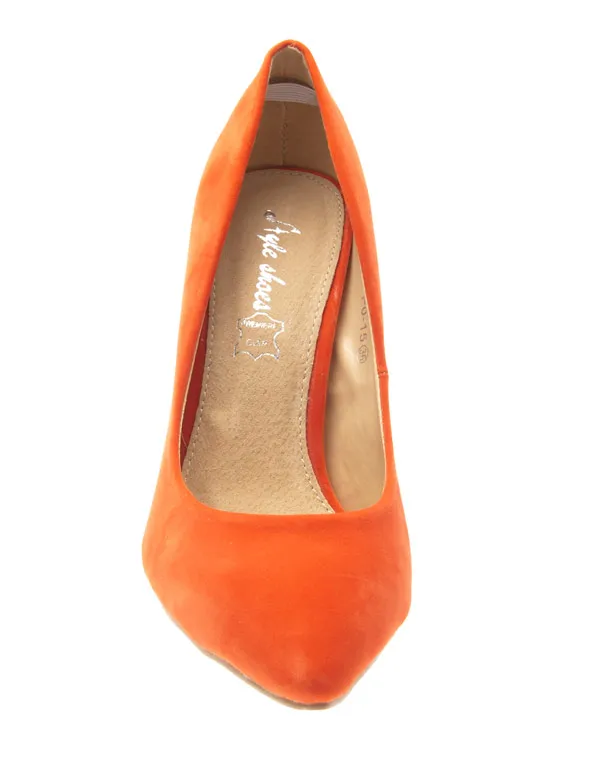 Chaussure femme Style Shoes: Escarpin orange