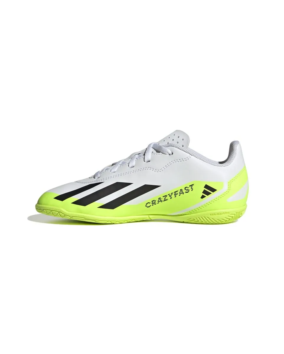 Chaussures de football Enfant X CRAZYFAST.4 IN J Blanc