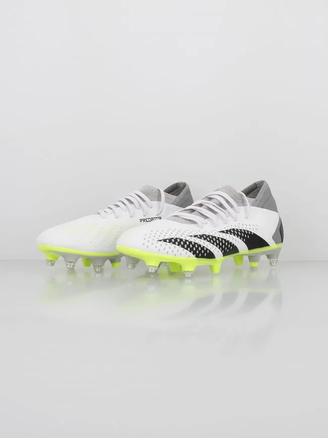 Chaussures de football predator accuracy 3 SG blanc - Adidas | wimod