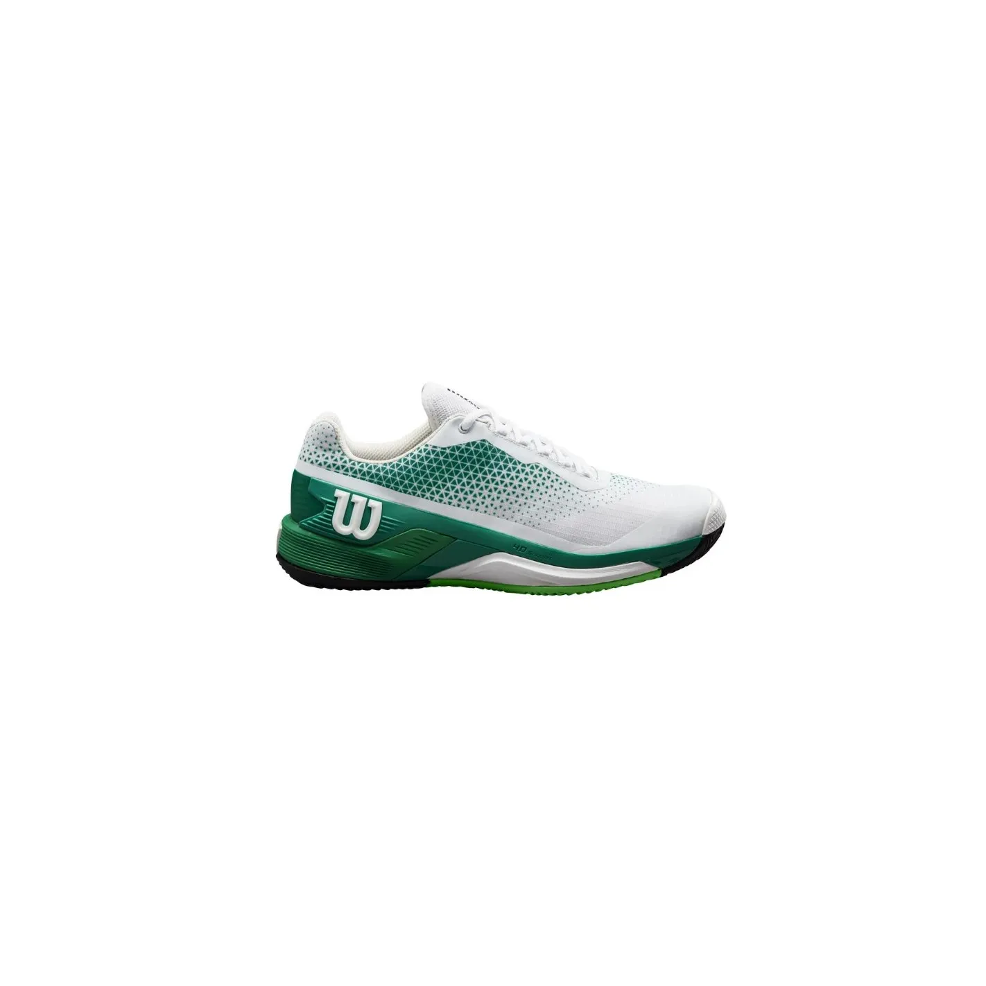 Chaussures WILSON Homme RUSH PRO 4.0 Terre Battue Blanc / Vert PE 2023