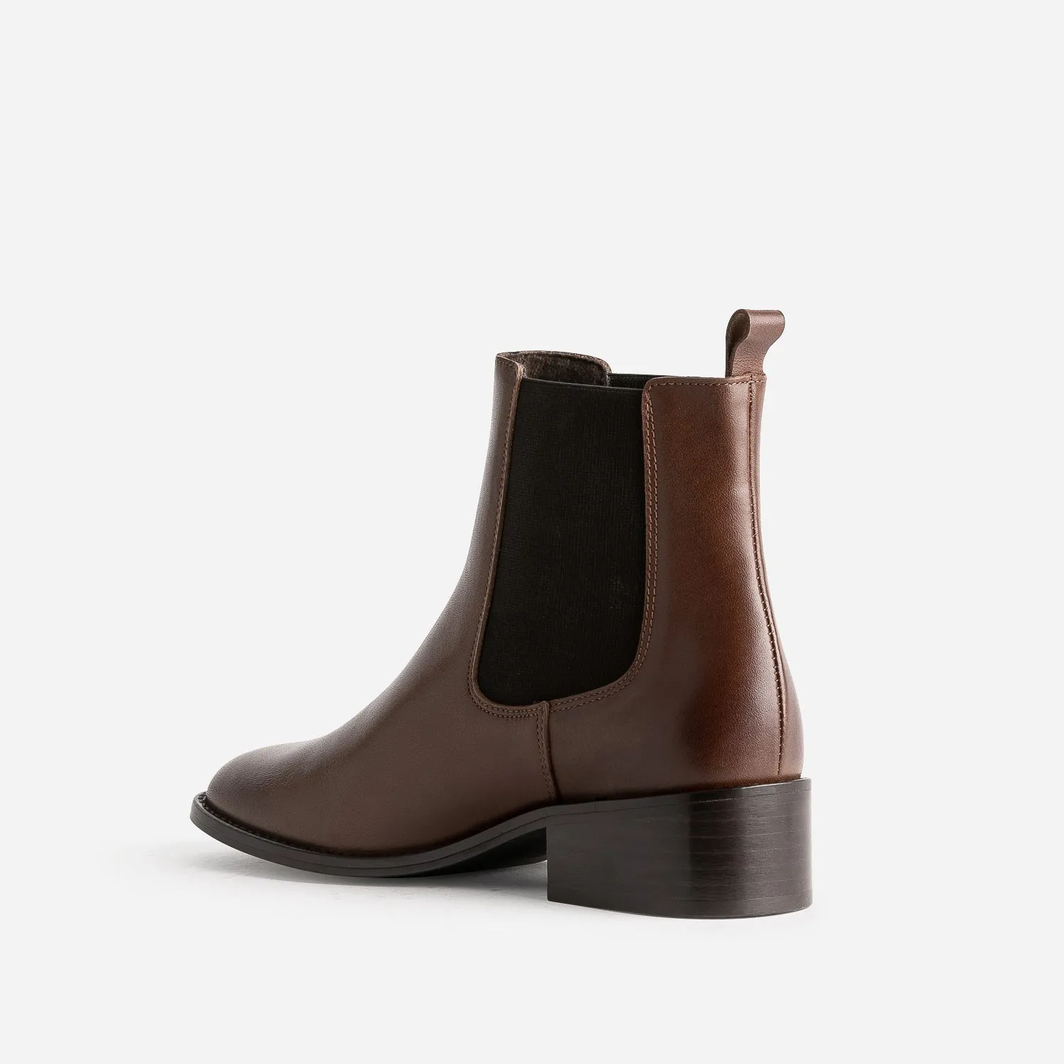 Chelsea boots cognac éco-conçu en cuir - Boots / bottines Femme | ERAM