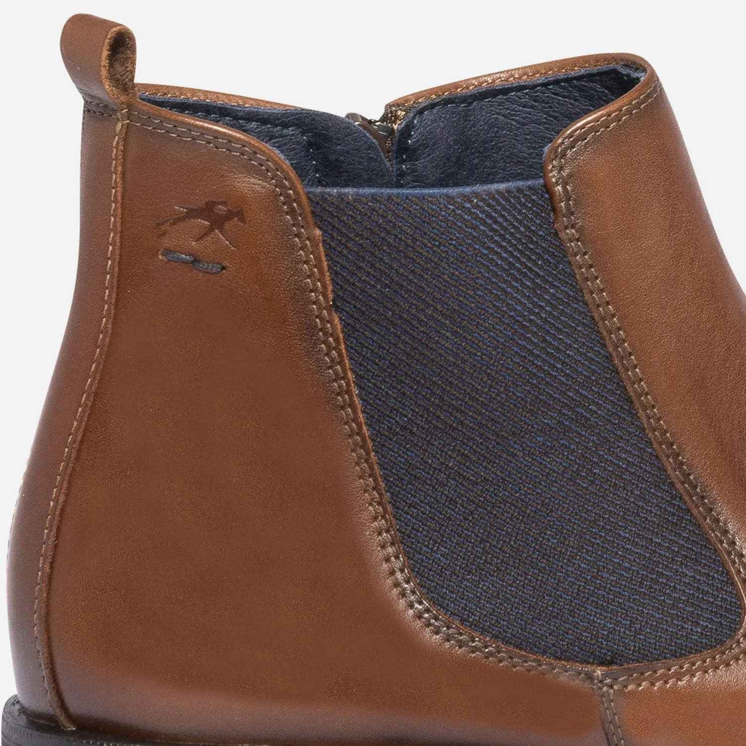 Chelsea boots FLUCHOS cognac en cuir - Boots Homme | ERAM