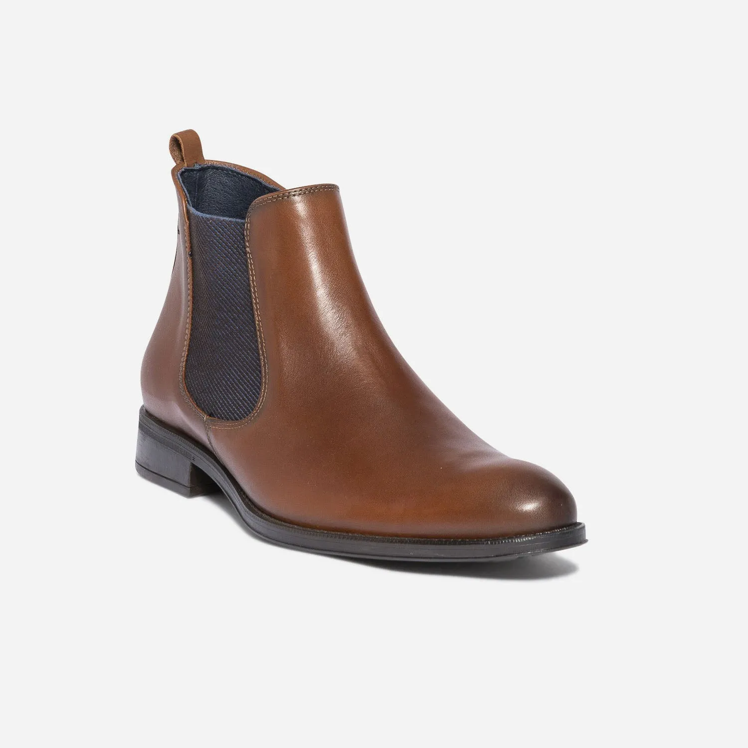 Chelsea boots FLUCHOS cognac en cuir - Boots Homme | ERAM