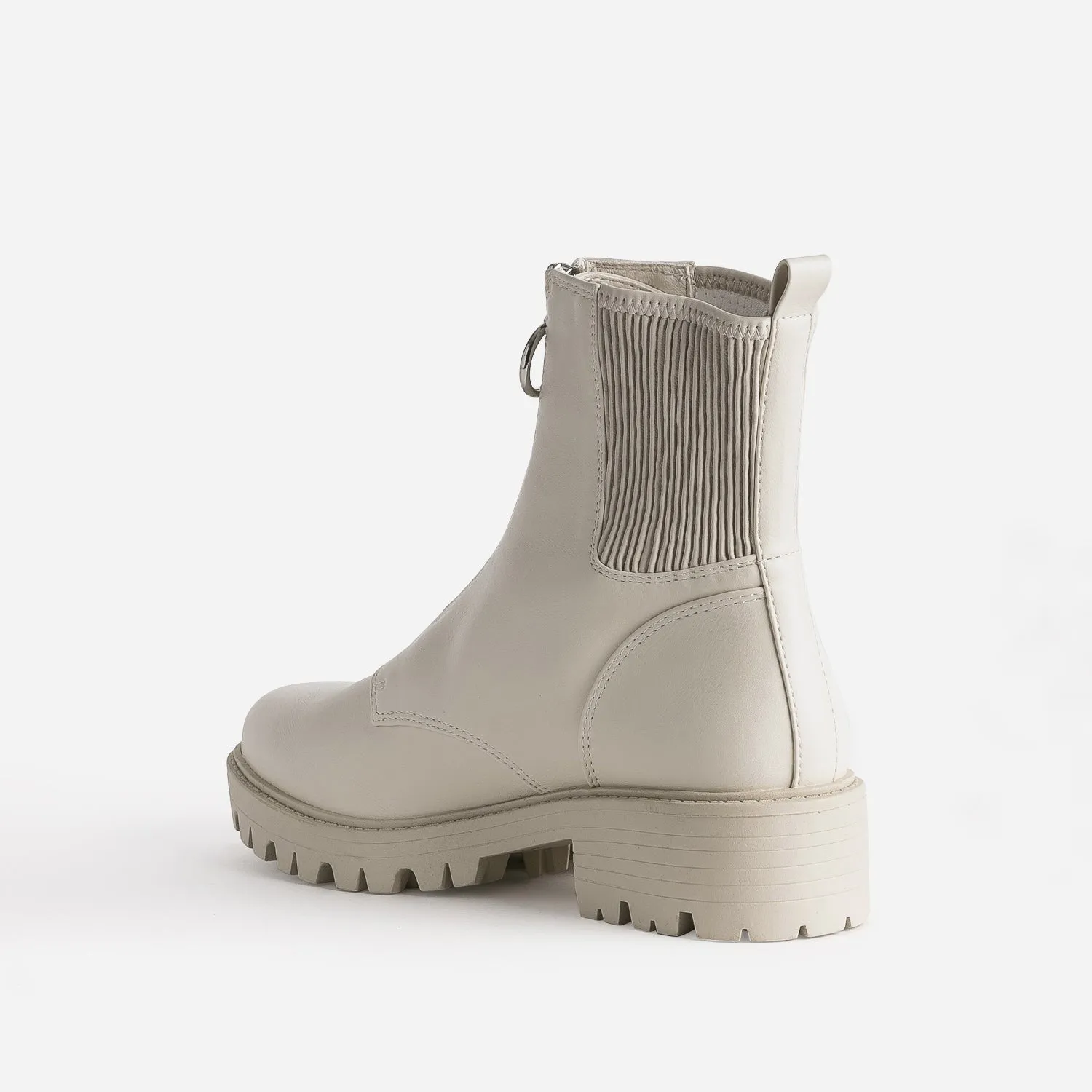 Chelsea boots TEXTO écru zippé - Boots / bottines Femme | ERAM