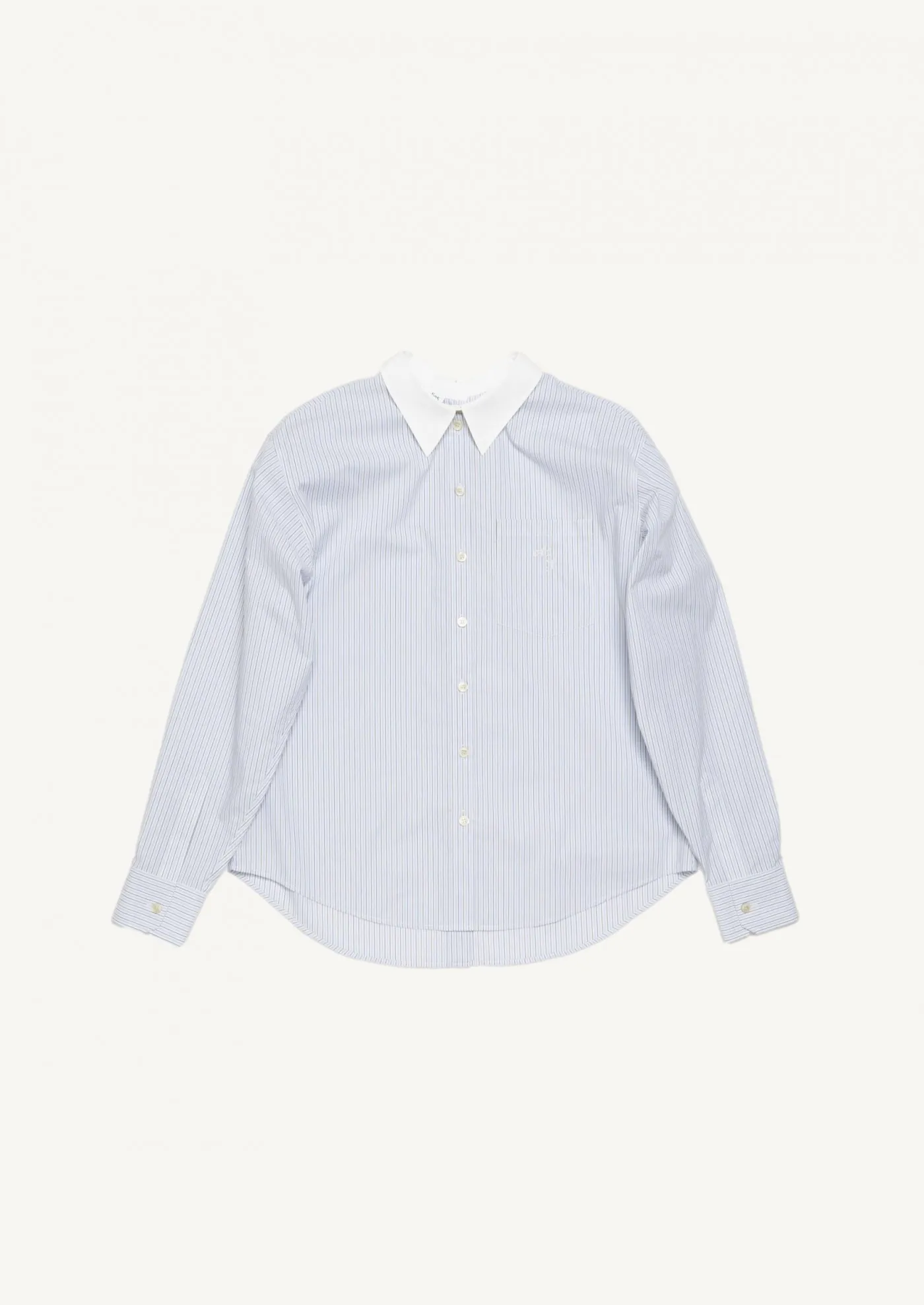 Chemise boutonnée à rayures bleu froid - Acne Studios