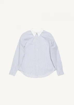 Chemise boutonnée à rayures bleu froid - Acne Studios