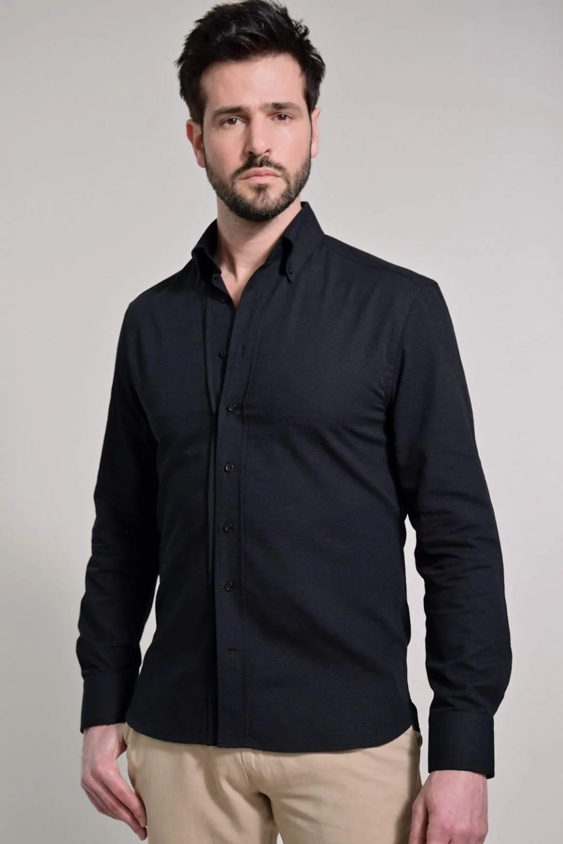 Chemise Casual Noir