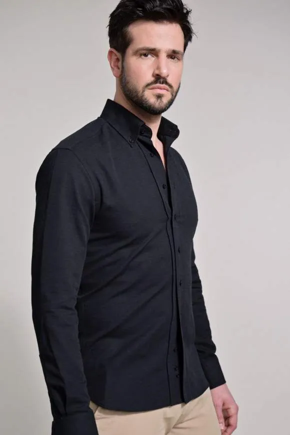 Chemise Casual Noir