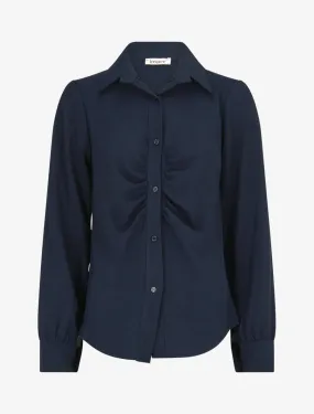 Chemise droite plissée