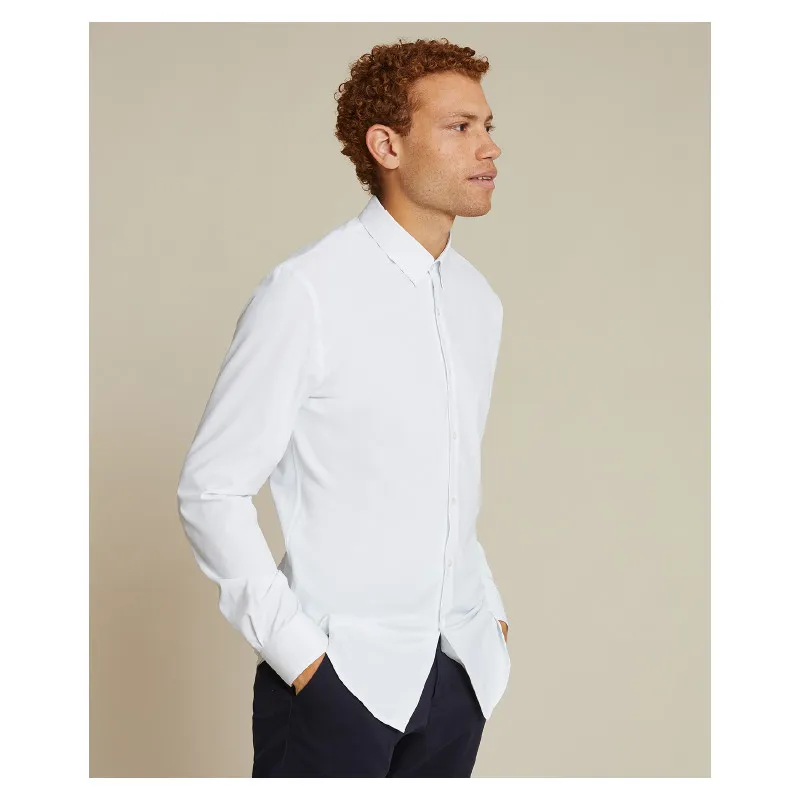 Chemise Graham blanche stretch coton bio