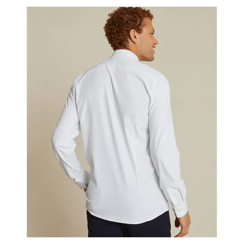 Chemise Graham blanche stretch coton bio