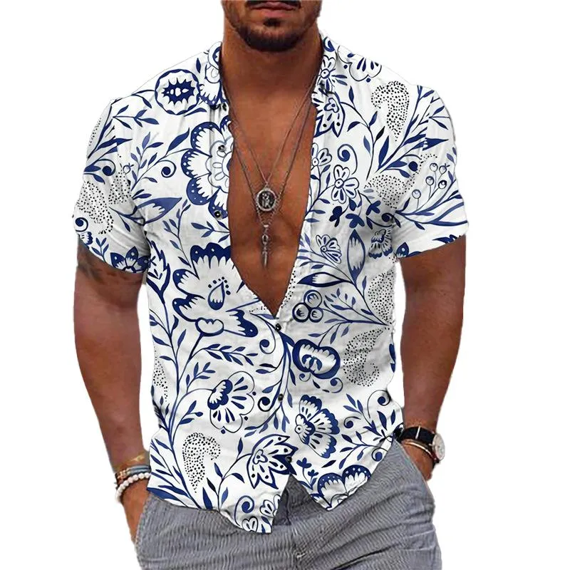 Chemise imprimée hawaenne d'extérieur année 70