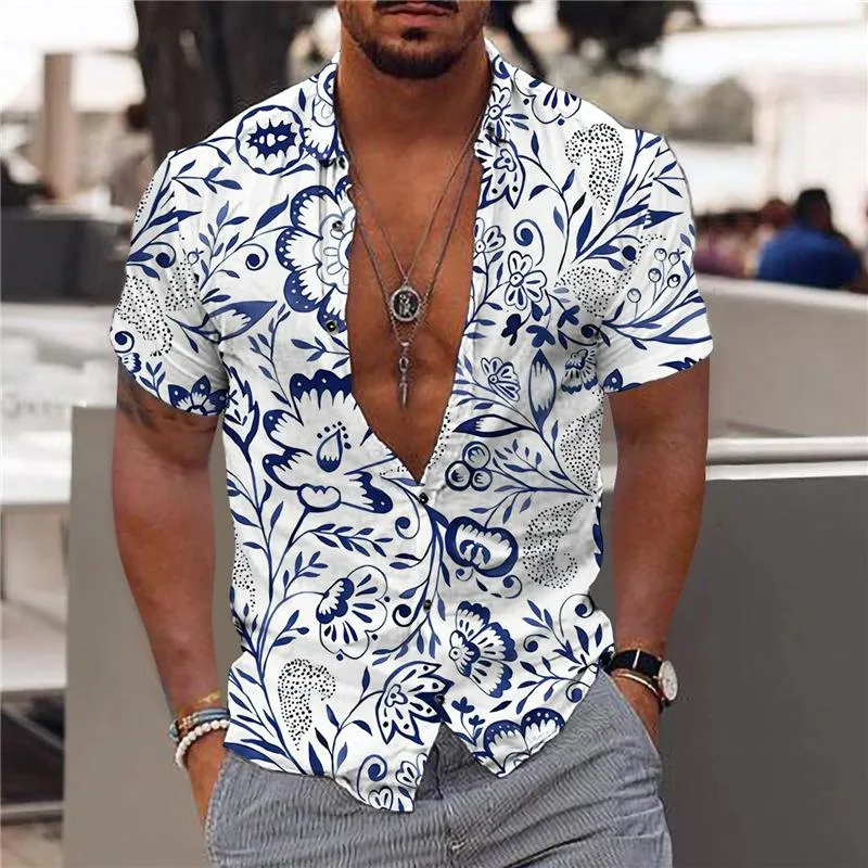 Chemise imprimée hawaenne d'extérieur année 70