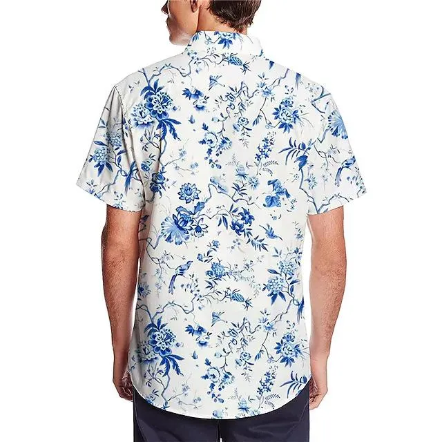 Chemise imprimée hawaenne d'extérieur année 70