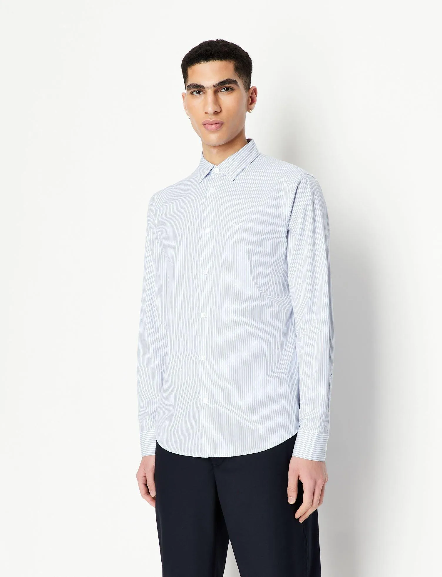 Chemise lignée en coton d'été