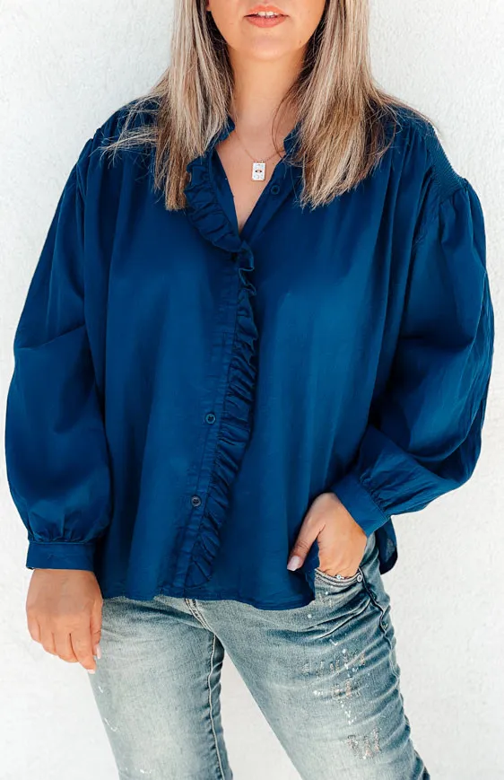 Chemise MARANZA bleu La Petite Boho Chemise Bohèmes 