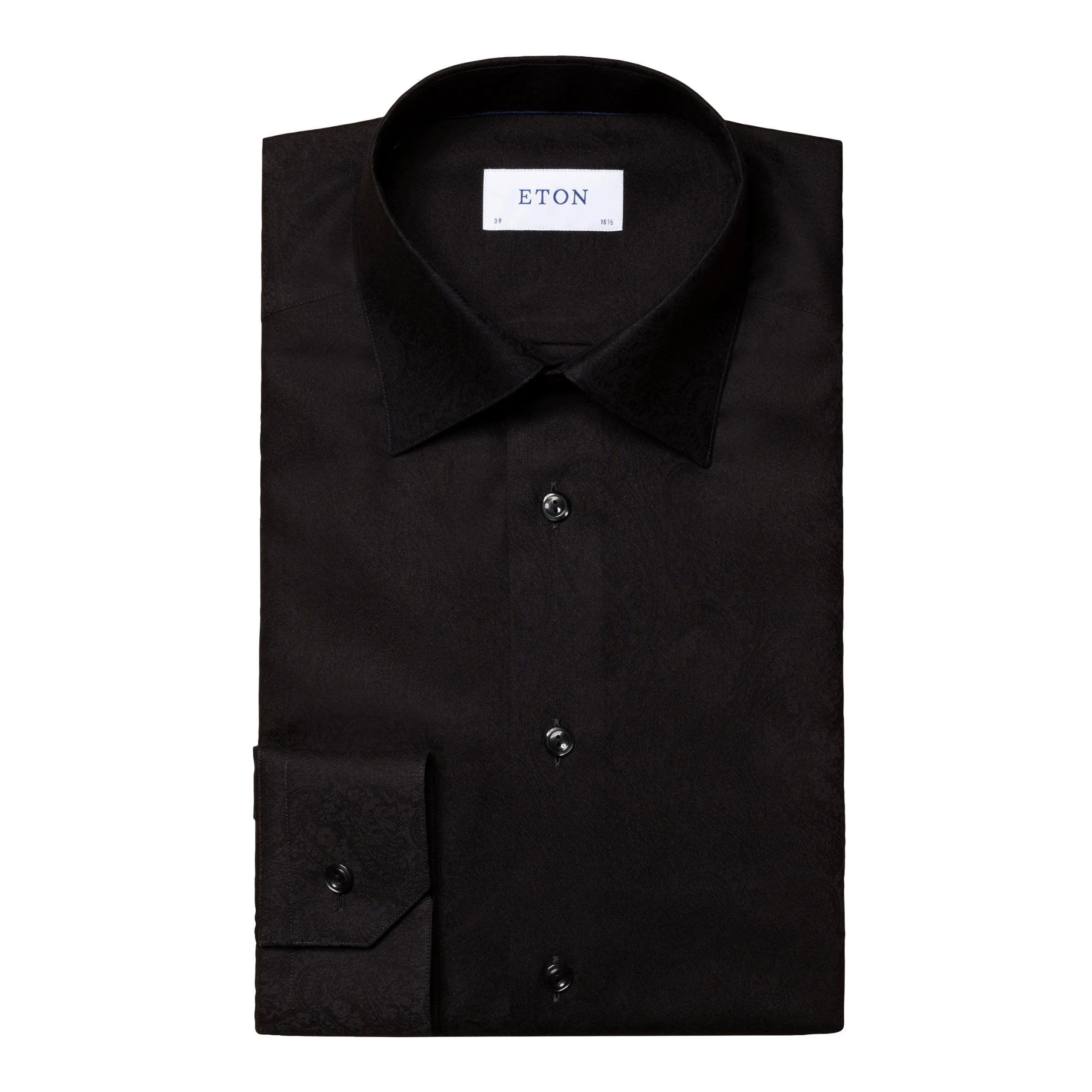 Chemise noir en jacquard