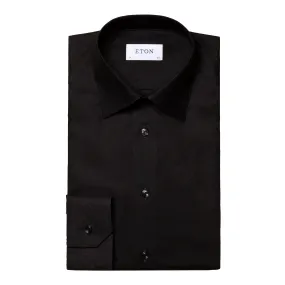 Chemise noir en jacquard