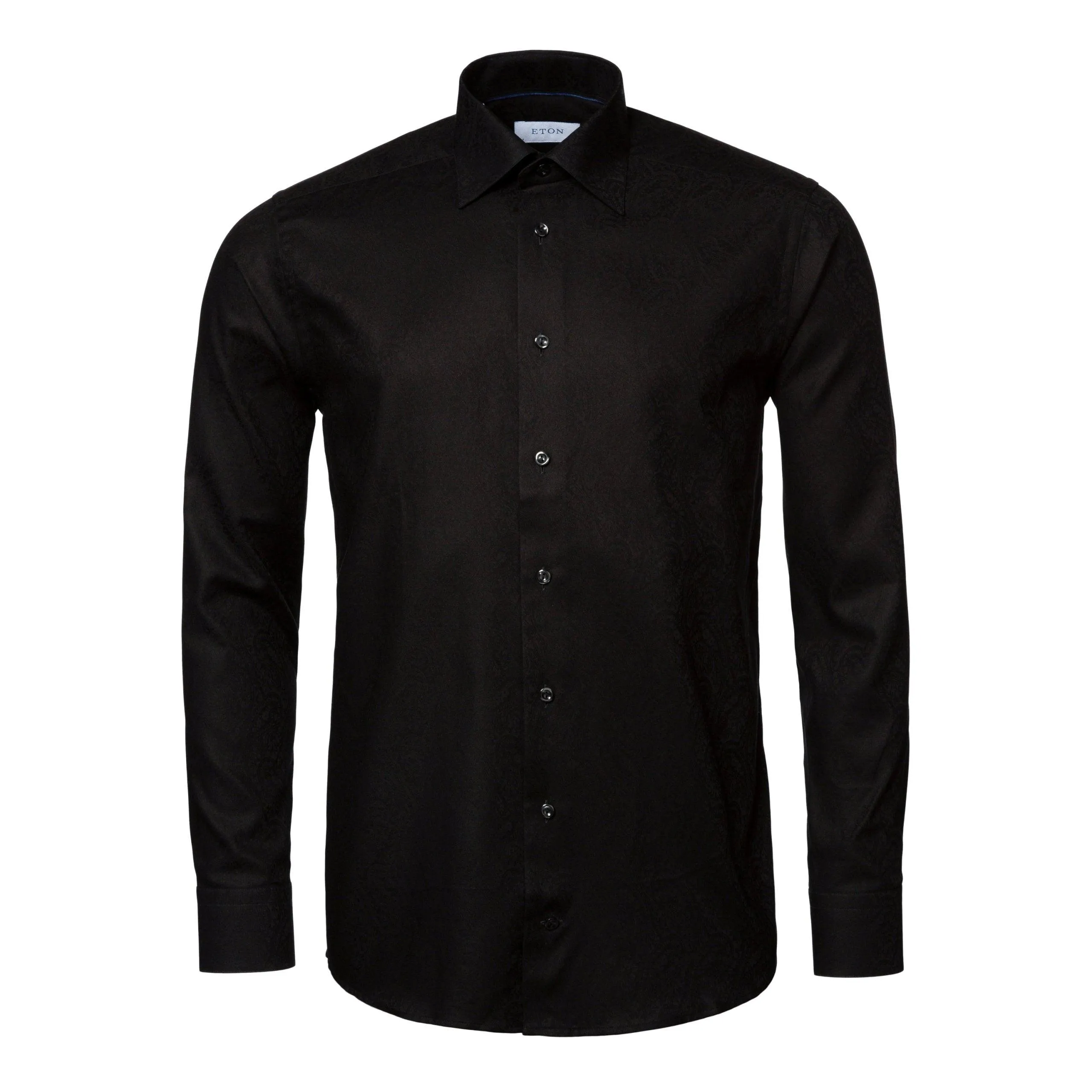 Chemise noir en jacquard