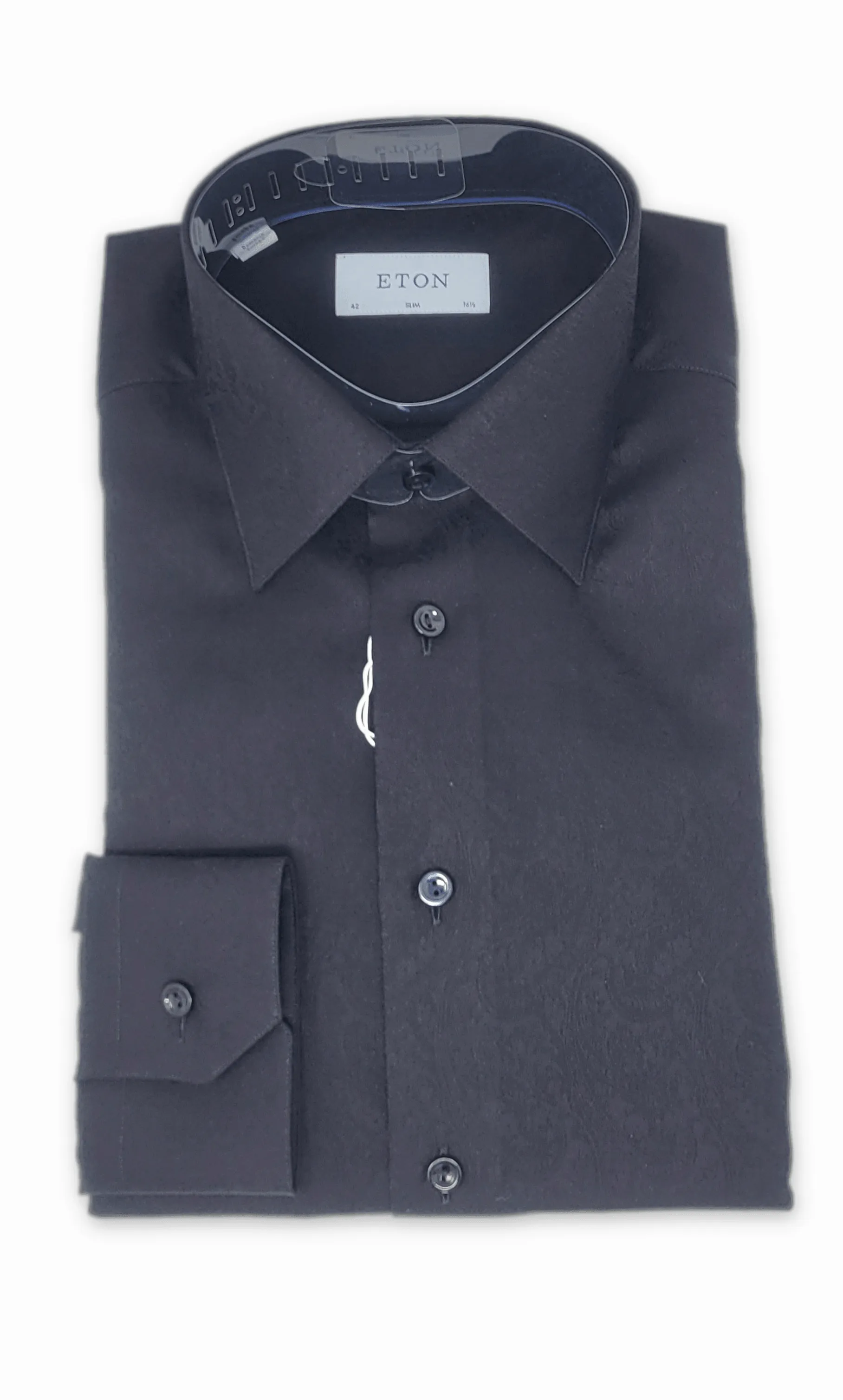 Chemise noir en jacquard