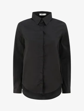 Chemise oversize uni - Noir