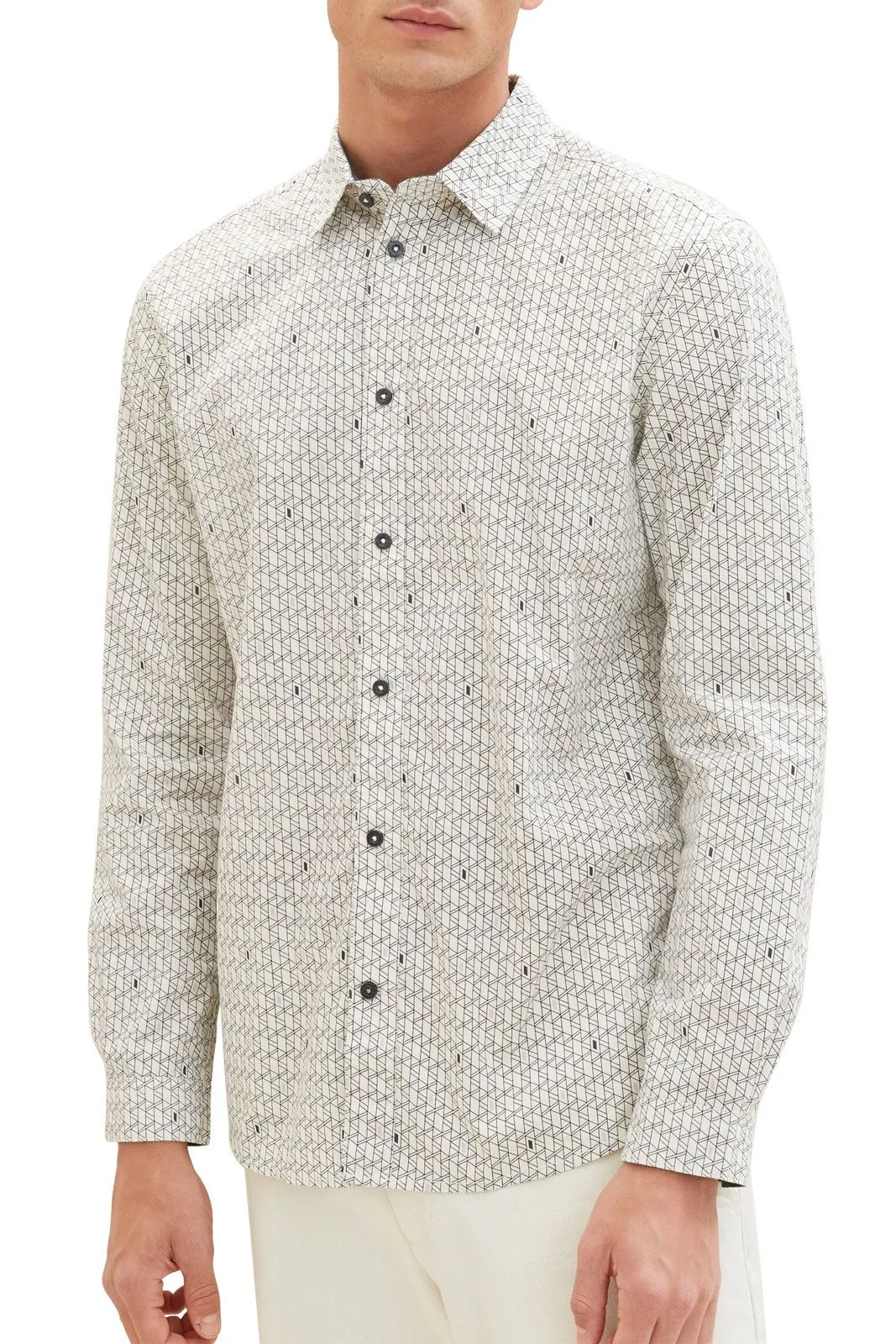 Chemise TOM TAILOR Off White