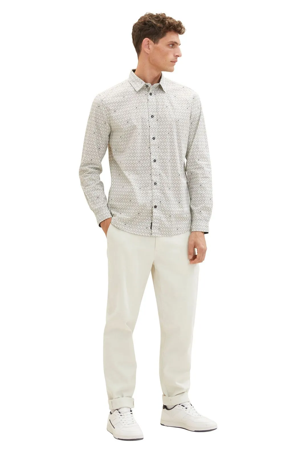 Chemise TOM TAILOR Off White