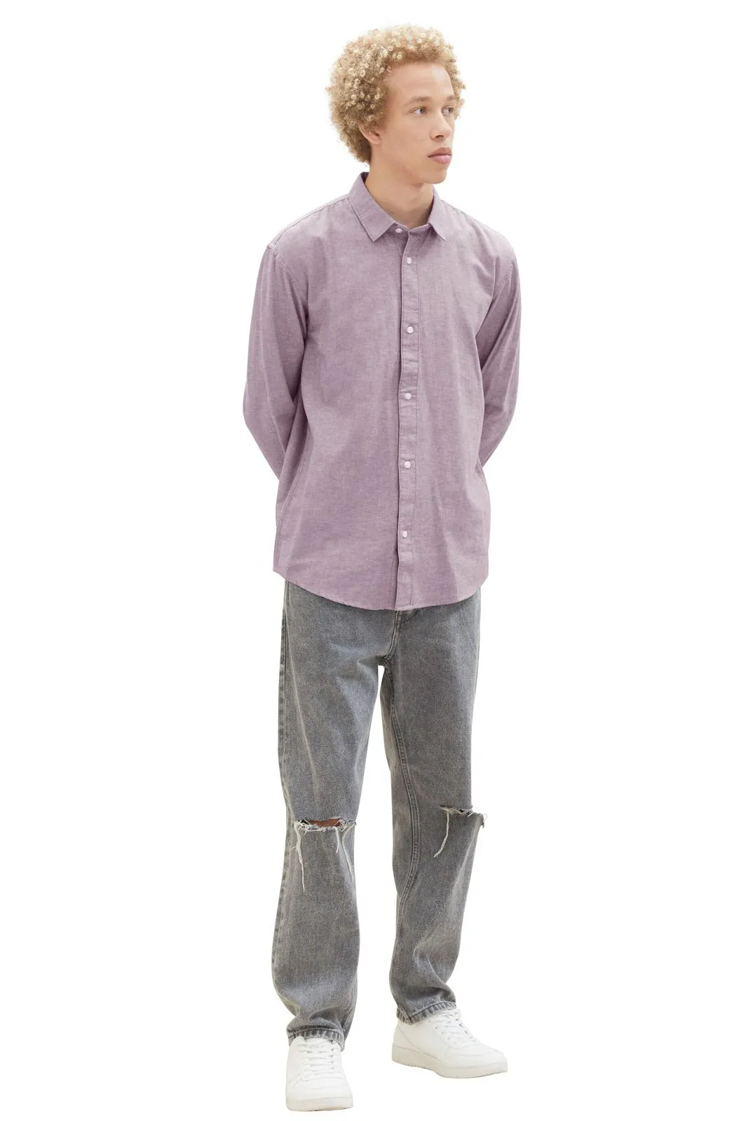 Chemise TOM TAILOR OXFORD Grape