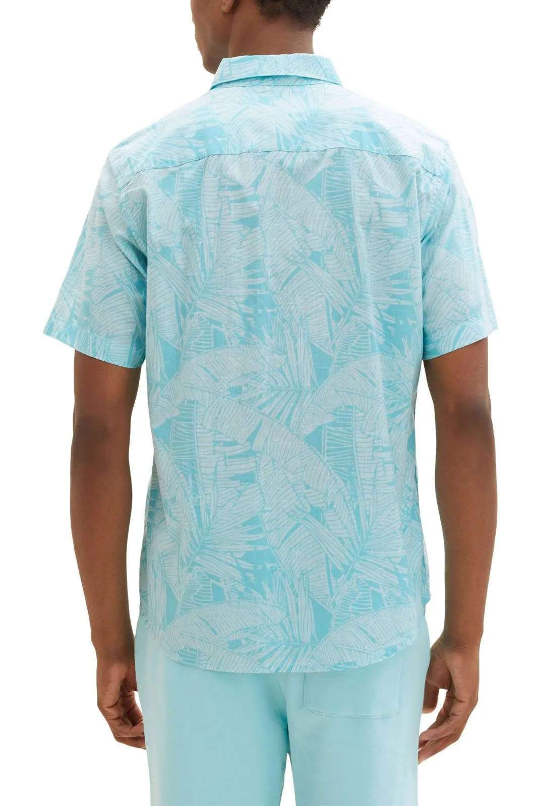 Chemise TOM TAILOR PALMIER Turquoise