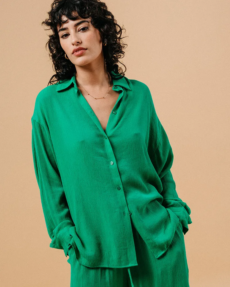 CHEMISE VERT MARKET