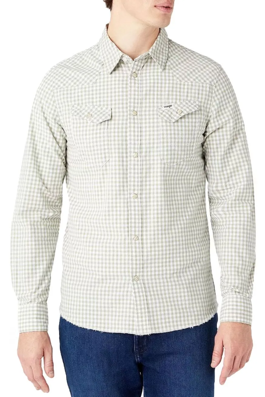 Chemise WRANGLER WESTERN Tea Leaf