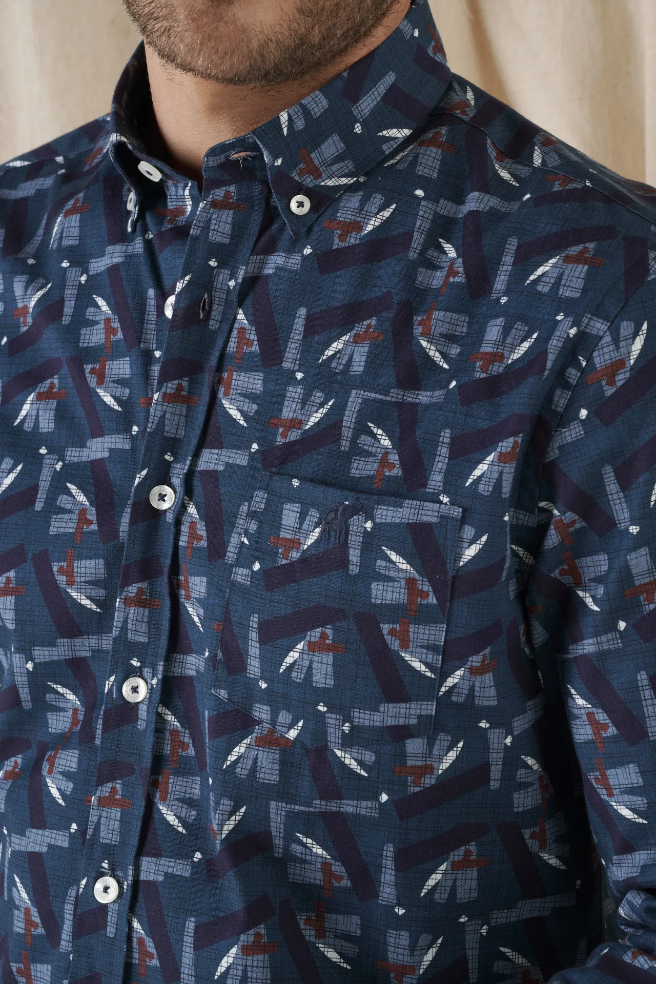 Chemise Zurich Deep Sea