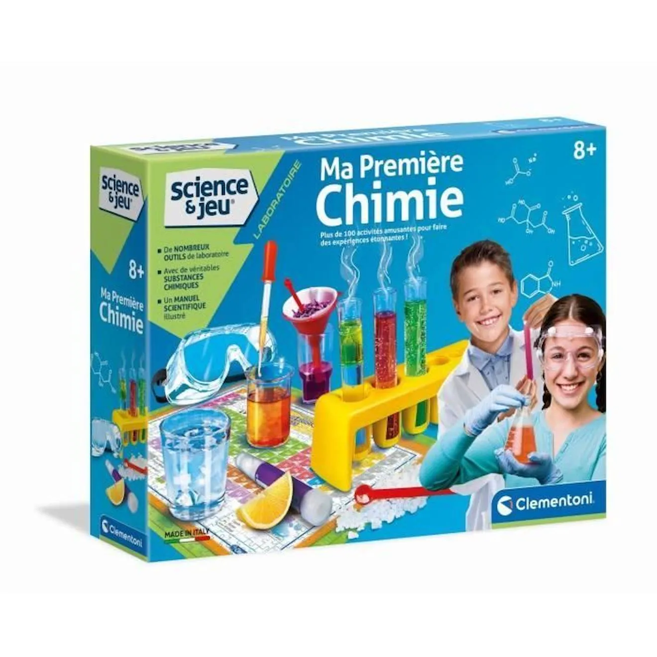 Clementoni - Science & Jeu - Ma première chimie jaune - Clementoni