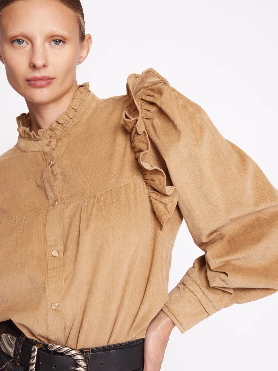 COCO | Chemise camel en velours