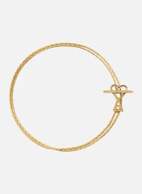 COLLIER CHAîNE AMI DE COEUR 2 EN 1 UNISEXE - AMI PARIS pour HOMME | Printemps